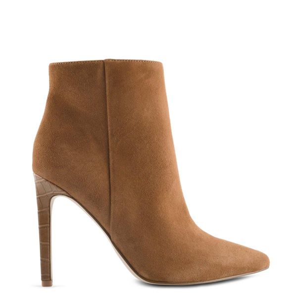 Nine West Tennon Dress Brown Ankle Boots | South Africa 29D30-6Q59